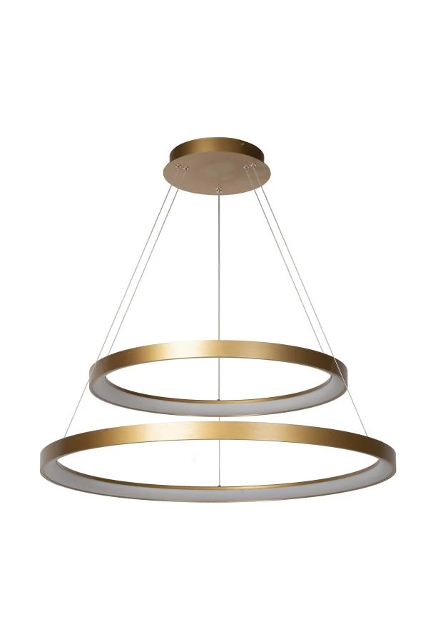 Lucide VIDAL - Pendant light - Ø 78 cm - LED Dim. - 1x92W 2700K - Matt Gold / Brass - off